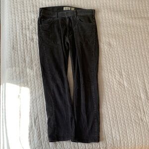 Dark Gray Patagonia Straight Leg Corduroy Pants